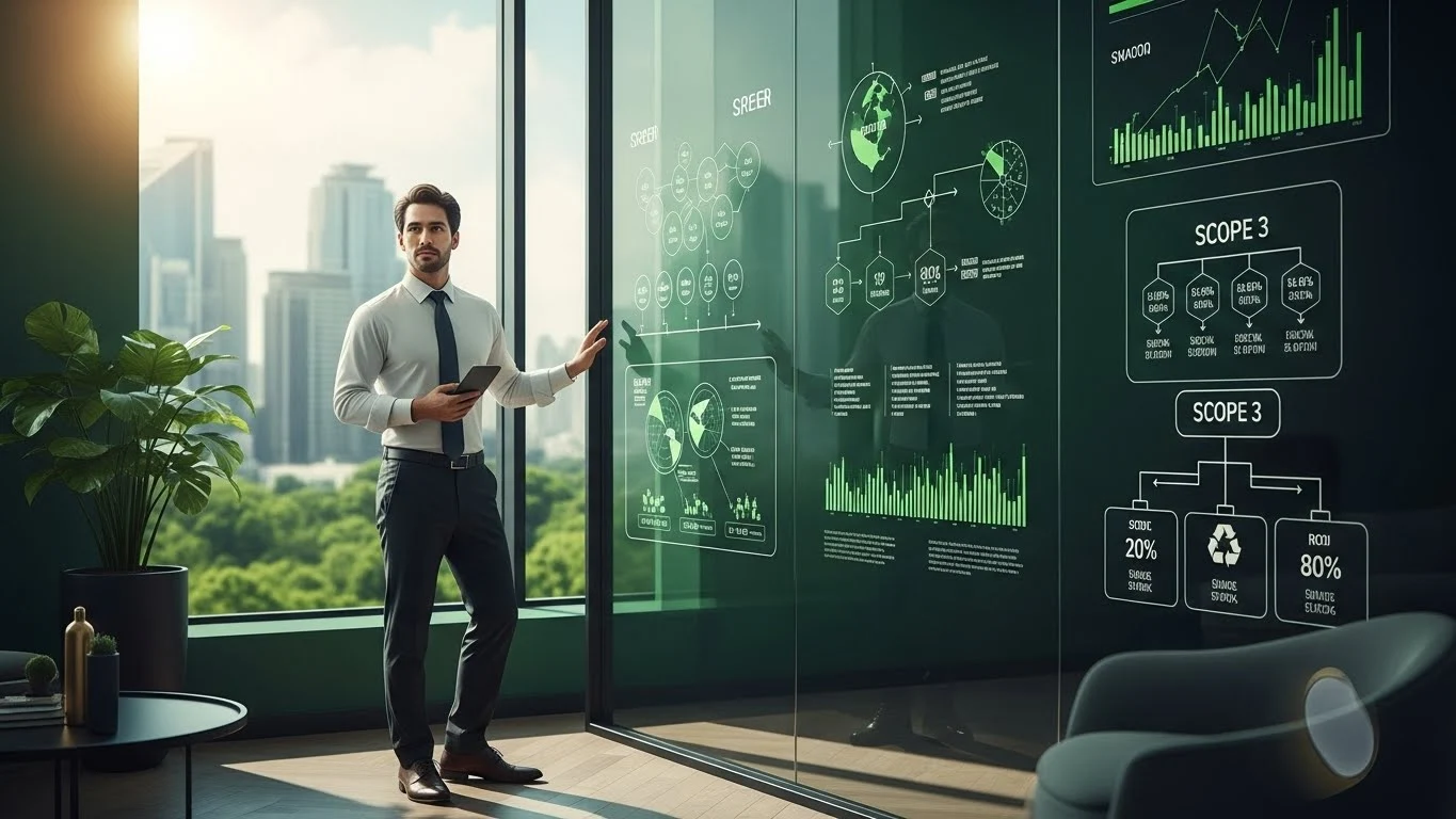 Consultant expert Master LED présentant une stratégie de décarbonation industrielle