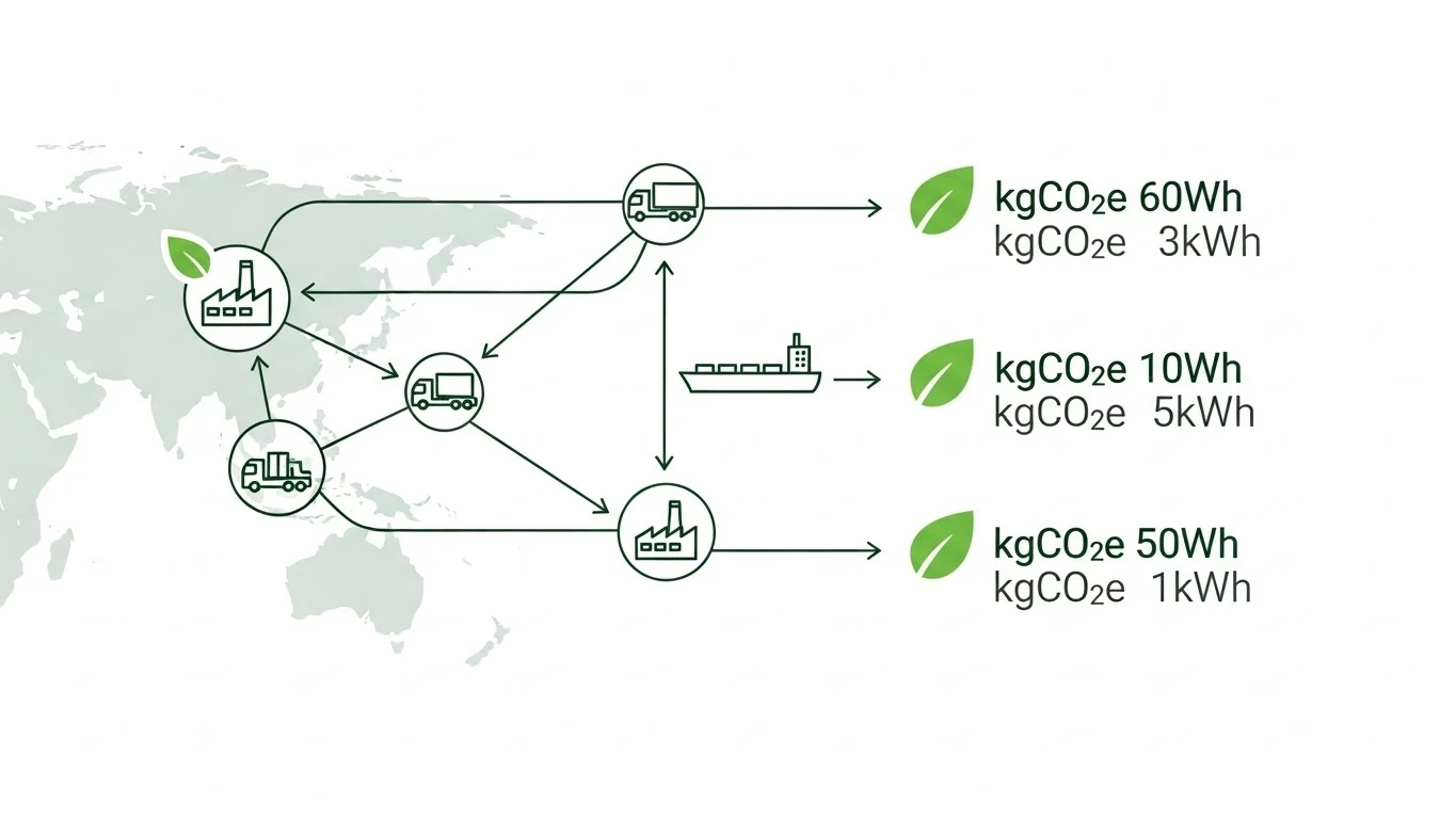 Schéma d'optimisation du Scope 3 carbone via la méthode Green VSM et le Lean Environnement Durable - Expertise Theos Consulting